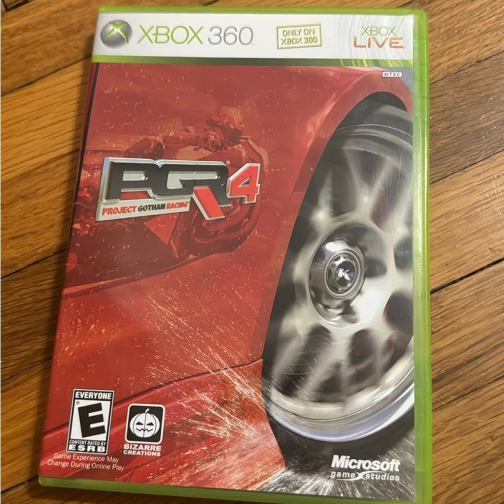 360 Project Gotham Racing 4 Game - Red Cover